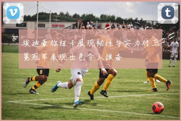 埃迪豪称纽卡展现韧性与实力对卫冕冠军表现出色令人振奋